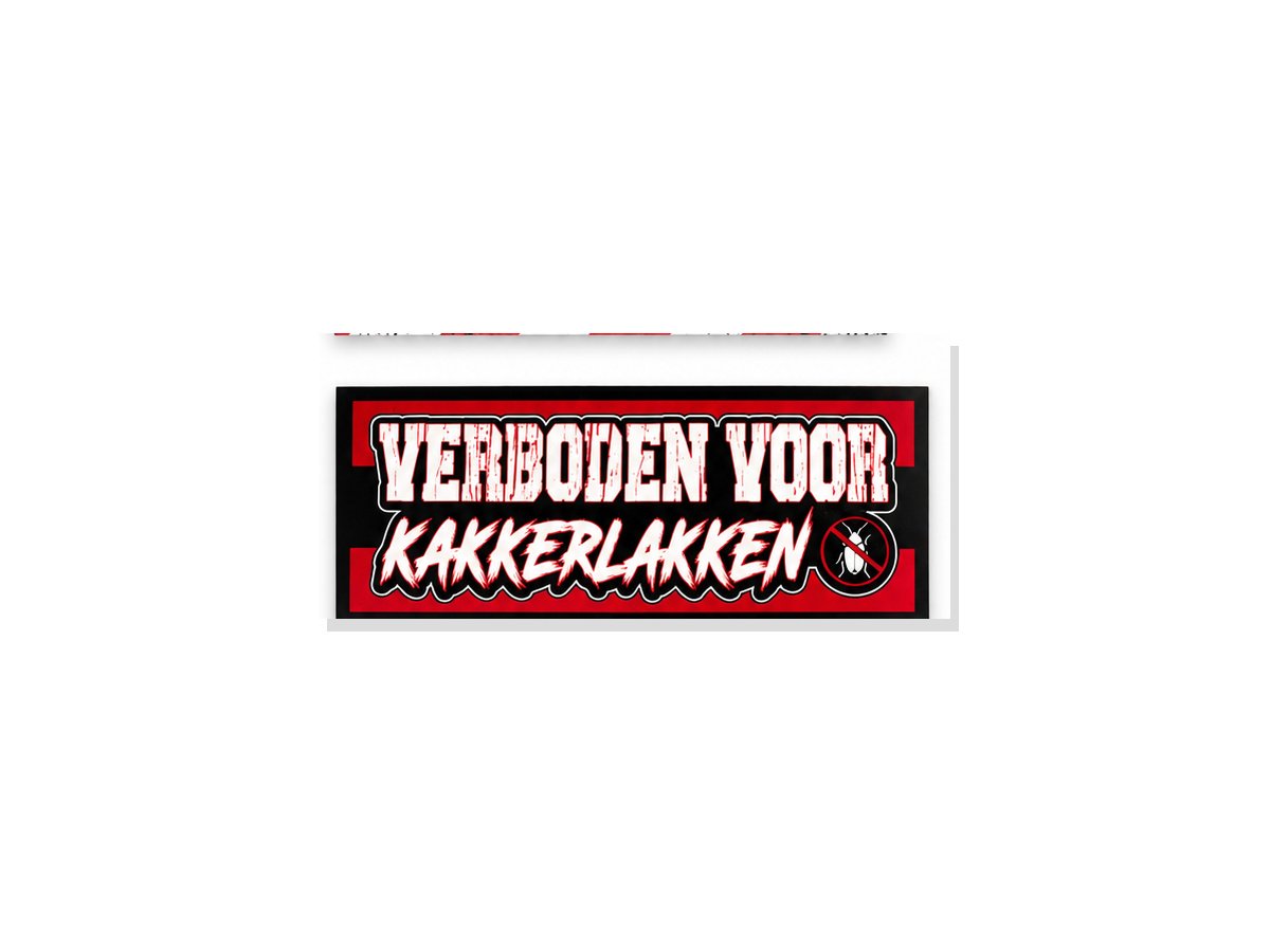 Verboden voor Kakkerlakken